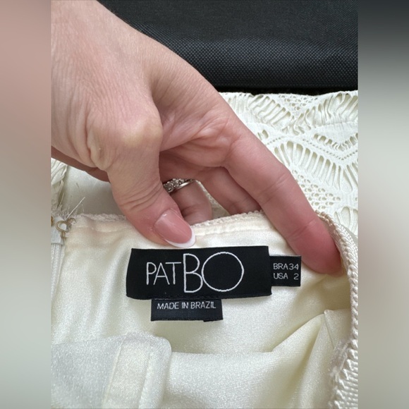 Patbo Crochet Strapless Fringe Dress - Picture 3 of 6